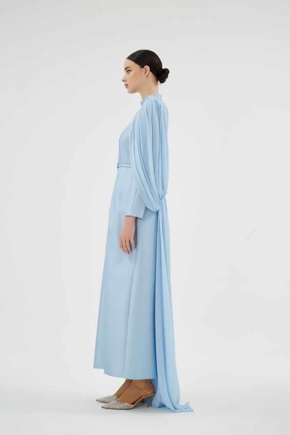 SHOSAN BEBE MAVİ ELBİSE