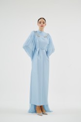 SHOSAN BEBE MAVİ ELBİSE - Thumbnail