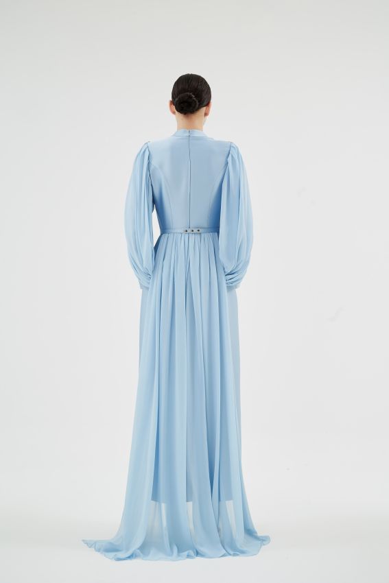 SHOSAN BEBE MAVİ ELBİSE