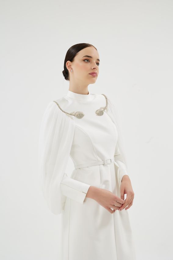  - SHOSAN EKRU ELBİSE (1)