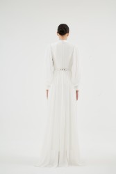 SHOSAN EKRU ELBİSE - Thumbnail