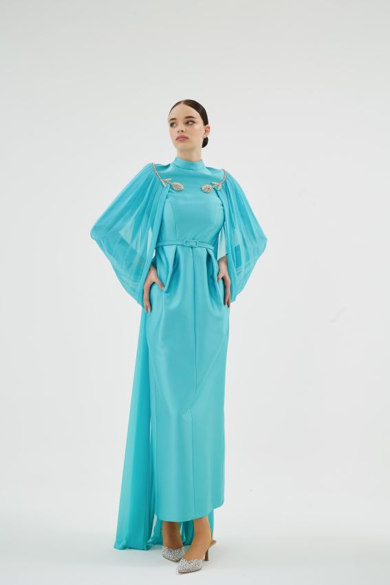  - SHOSAN TURKUAZ ELBİSE