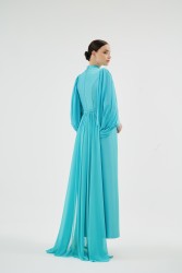 SHOSAN TURKUAZ ELBİSE - Thumbnail