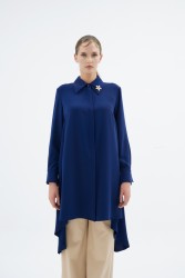 SOLENE TUNİK LACİVERT - Thumbnail