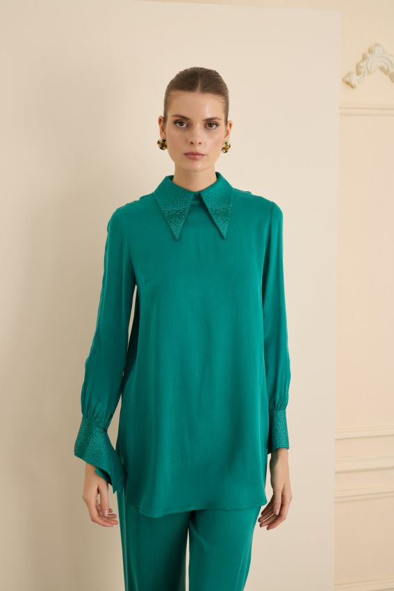 Senna - SPLENDID BLUZ ZÜMRÜT