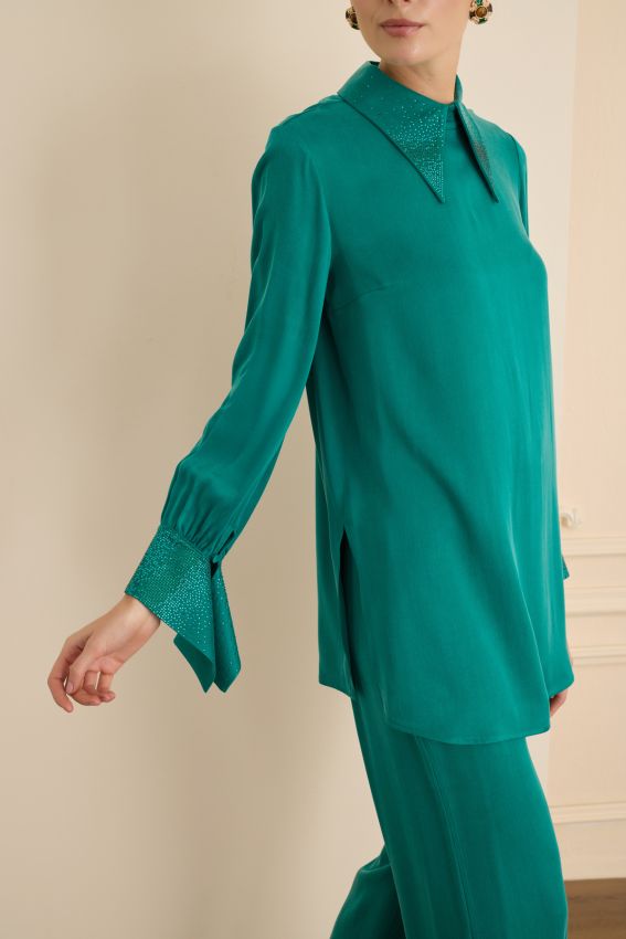 Senna - SPLENDID BLUZ ZÜMRÜT (1)