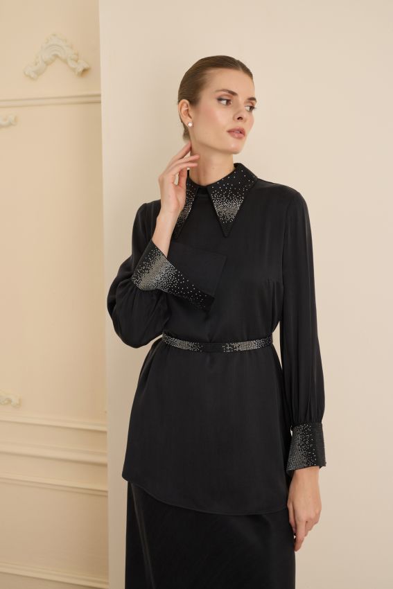 Senna - SPLENDID BLUZ SİYAH