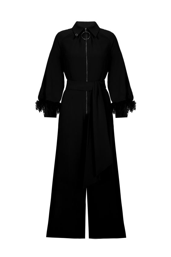 Senna - STELLA SİYAH TULUM