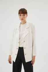 SUHA EKRU CEKET - Thumbnail