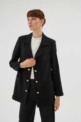 SUHA SİYAH CEKET - Thumbnail