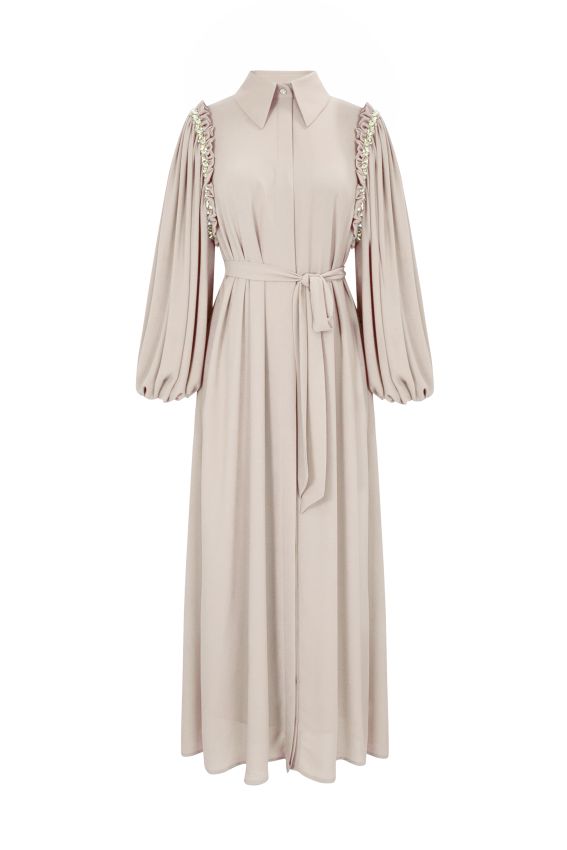 Senna - TAYLOR ELBİSE BEJ