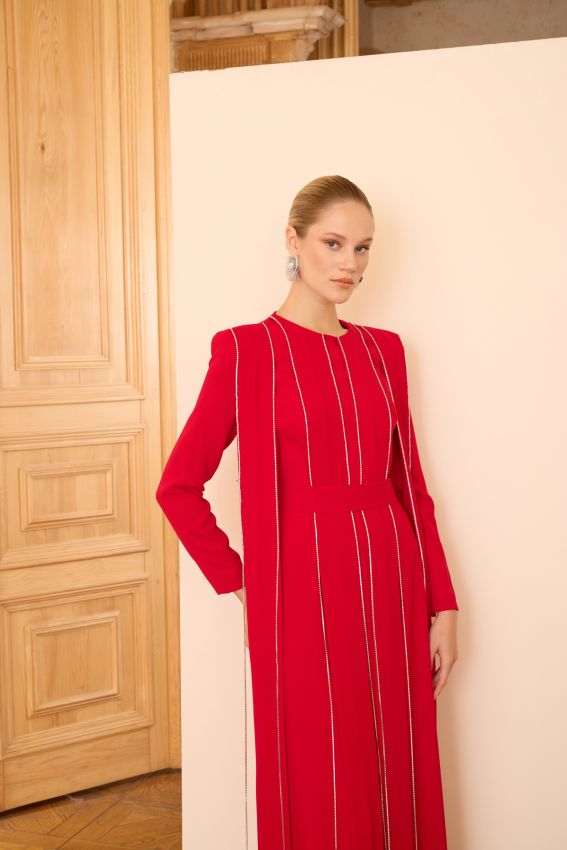 Senna - TEASE ELBİSE KIRMIZI (1)