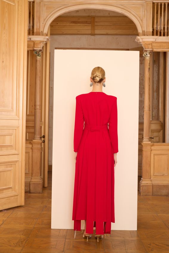 TEASE ELBİSE KIRMIZI