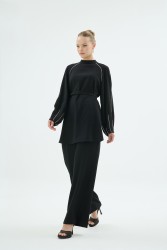 TINA BLUZ SİYAH - Thumbnail