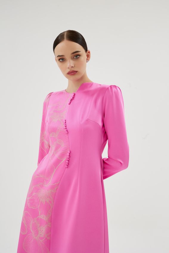 TIRENA PEMBE ELBİSE