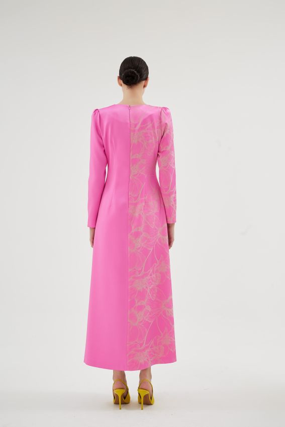 TIRENA PEMBE ELBİSE