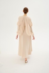VELORA BEJ ELBİSE - Thumbnail