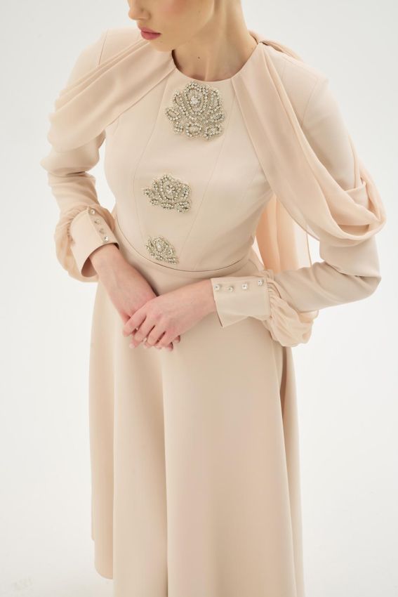  - VELORA BEJ ELBİSE (1)