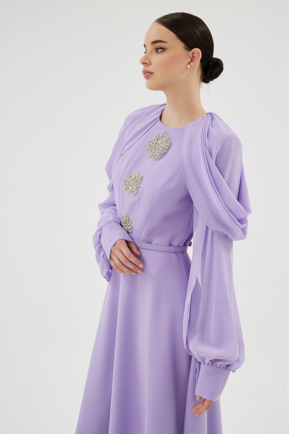  - VELORA LİLA ELBİSE (1)