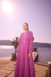 VELORA MOR ELBİSE - Thumbnail