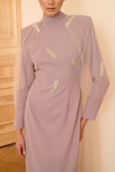 VANESSA ELBİSE GİZEMLİ LİLA - Thumbnail