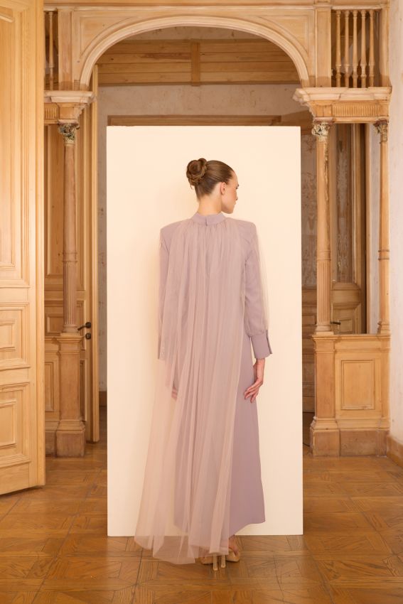 VANESSA ELBİSE GİZEMLİ LİLA