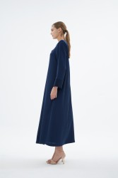 VERA ABAYA LACİVERT - Thumbnail