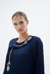 VERA ABAYA LACİVERT - Thumbnail