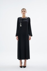 VERA ABAYA SİYAH - Thumbnail