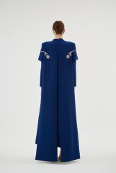 VERA LACİVERT ELBİSE - Thumbnail