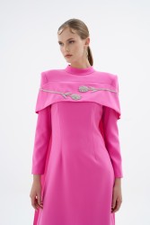 VERA PEMBE ELBİSE - Thumbnail