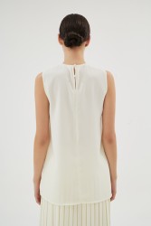 VIOLETTA EKRU BLUZ - Thumbnail