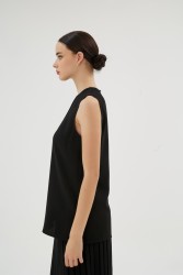 VIOLETTA SİYAH BLUZ - Thumbnail