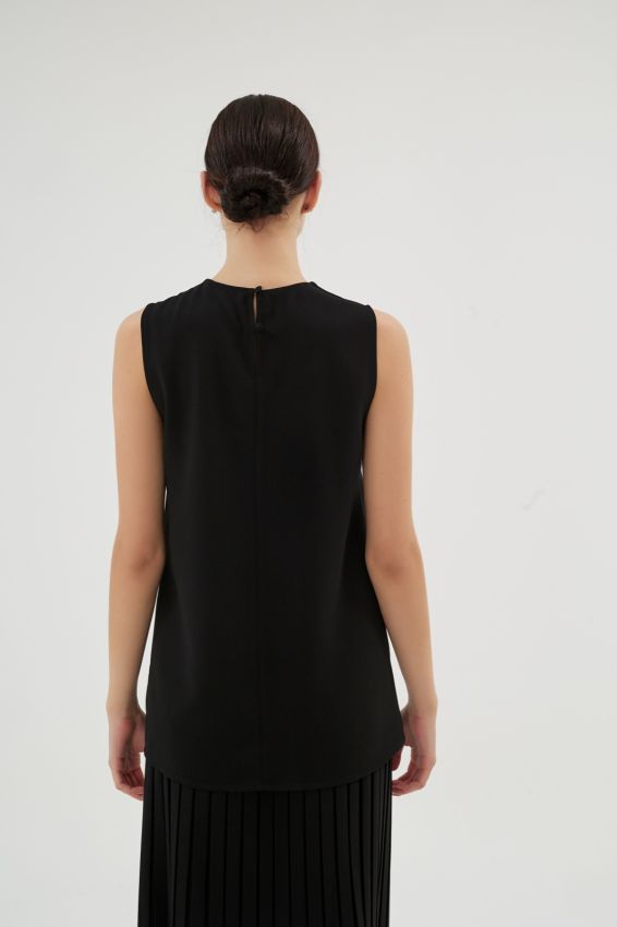 VIOLETTA SİYAH BLUZ