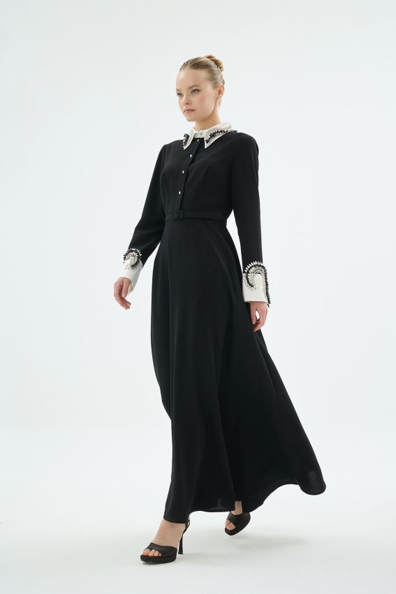 Senna - YUNA ABİYE ELBİSE SİYAH