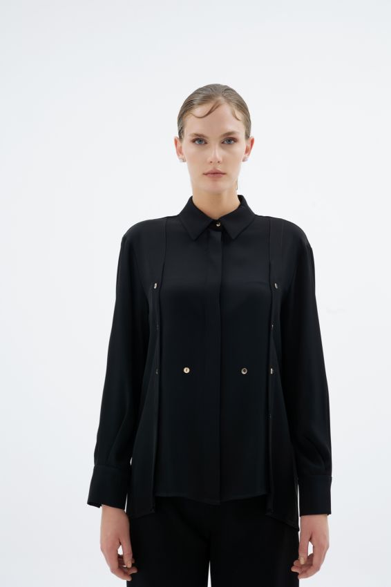  - ZALIKA SİYAH BLUZ